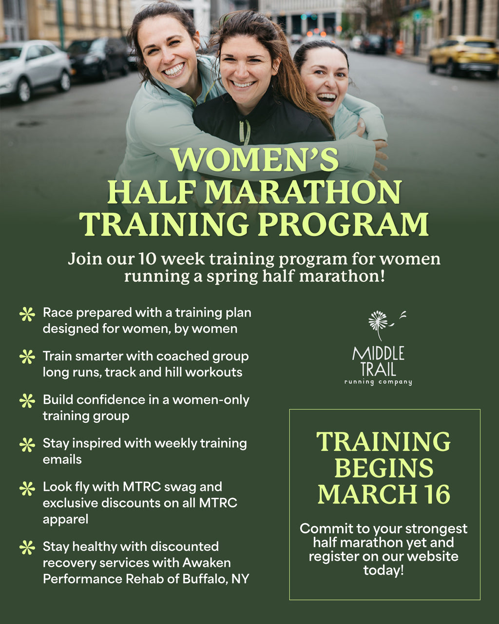 Trail Run Basic Program Training Spring Half Marathon Training Program – Middle Trail Running
